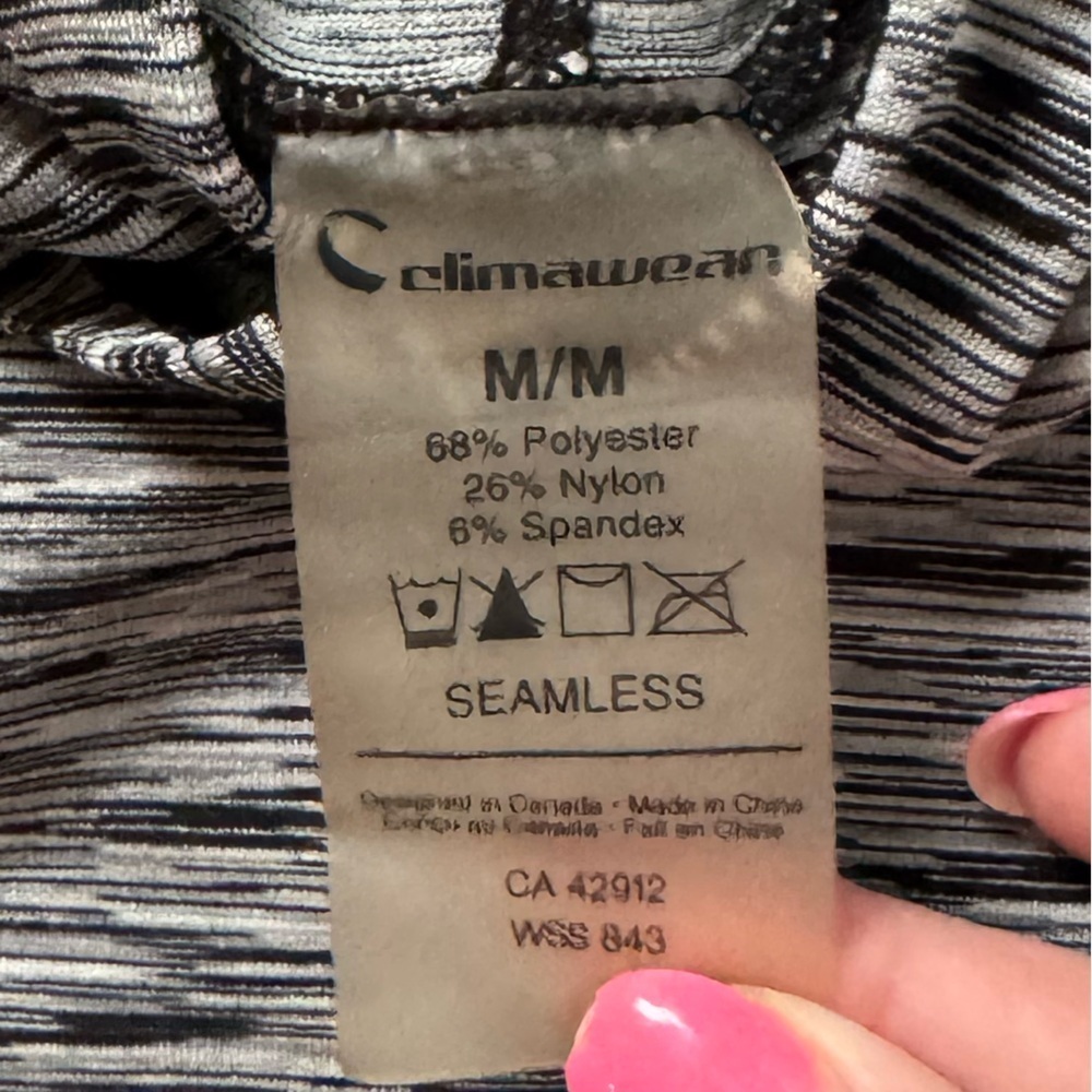 Climawear Black and White Hoodie - Picture 2 of 2